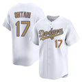 Friene LA.Dodgers #17 Shohei Ohtani Player Gold Collection Limited Home Stitched Jerseys