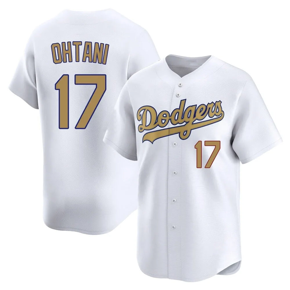 Friene LA.Dodgers #17 Shohei Ohtani Player Gold Collection Limited Home Stitched Jerseys
