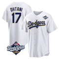 Friene LA.Dodgers #17 Shohei Ohtani Player Gold White World Series 2026 Collection Stadium Game Stitched Jerseys