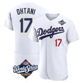 Friene LA.Dodgers #17 Shohei Ohtani Player Gold White World Series 2026 Collection Stadium Limited Elite Stitched Jerseys