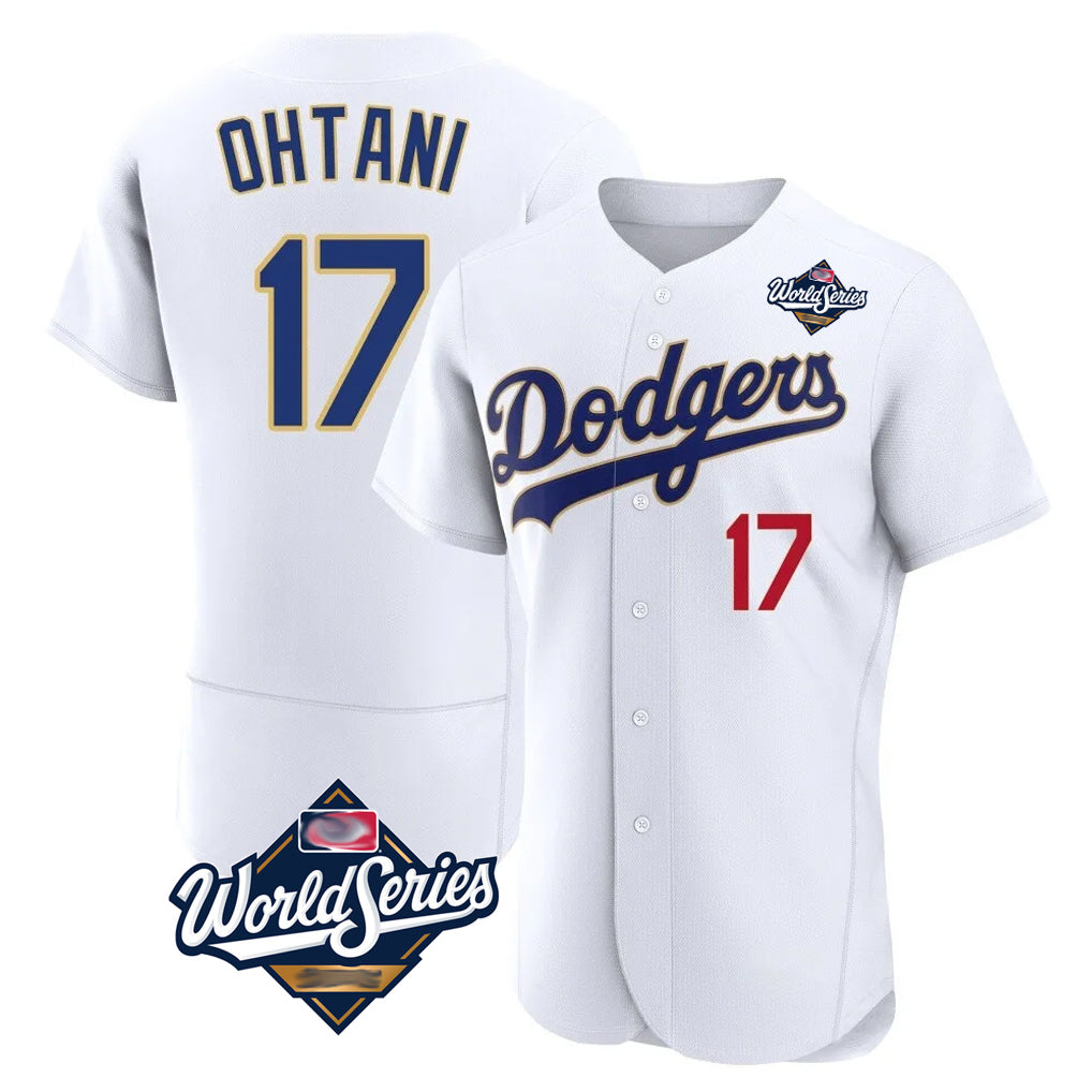 Friene LA.Dodgers #17 Shohei Ohtani Player Gold White World Series 2026 Collection Stadium Limited Elite Stitched Jerseys