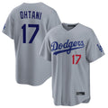 Friene LA.Dodgers #17 Shohei Ohtani Player Gray Game Home Stitched Jerseys