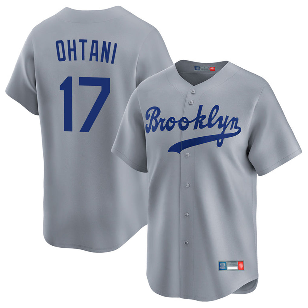 Friene LA.Dodgers #17 Shohei Ohtani Player Gray Game Limited Home Stitched Jerseys