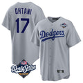 Friene LA.Dodgers #17 Shohei Ohtani Player Gray World Series Game Stitched Jerseys