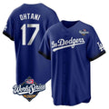 Friene LA.Dodgers #17 Shohei Ohtani Player Royal World Series City Connect Home Game Stitched Jerseys