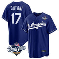 Friene LA.Dodgers #17 Shohei Ohtani Player Royal World Series Game Stitched Jerseys