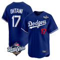 Friene LA.Dodgers #17 Shohei Ohtani Player Royal World Series Limited Home Stitched Jerseys