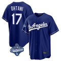 Friene LA.Dodgers #17 Shohei Ohtani Player Royal World Series Meet Game Stitched Jerseys