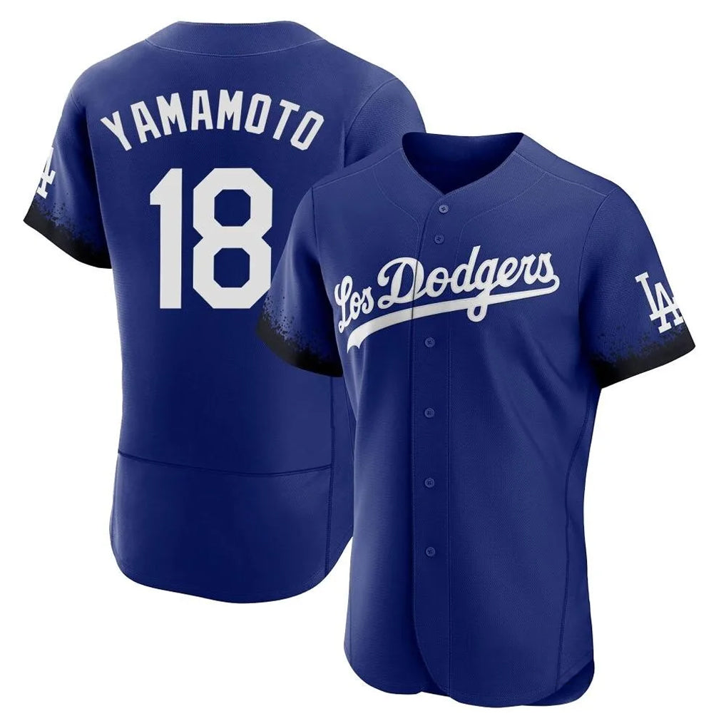 Friene LA.Dodgers #18 Yoshinobu Yamamoto Player Royal City Connect Elite Home Stitched Jerseys