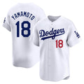 Friene LA.Dodgers #18 Yoshinobu Yamamoto Player White Limited Home Stitched Jerseys