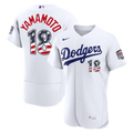 Friene LA.Dodgers #18 Yoshinobu Yamamoto White 2026 All-Star Edition Stars & Stripes Stadium Jerseys