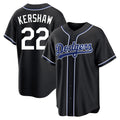 Friene LA.Dodgers #22 Clayton Kershaw Player Black Carbon Limited Home Stitched Jerseys