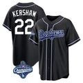 Friene LA.Dodgers #22 Clayton Kershaw Player Black World Series Meet Carbon Limited Home Stitched Jerseys
