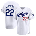 Friene LA.Dodgers #22 Clayton Kershaw Player White Limited Home Stitched Jerseys