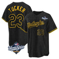 Friene LA.Dodgers #23 Kyle Tucker Player Black Gold World Series Limited Home Stitched Jerseys