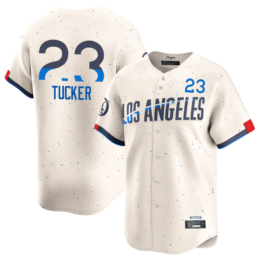 Friene LA.Dodgers #23 Kyle Tucker Player Cream City Connect Limited Home Stitched Jerseys