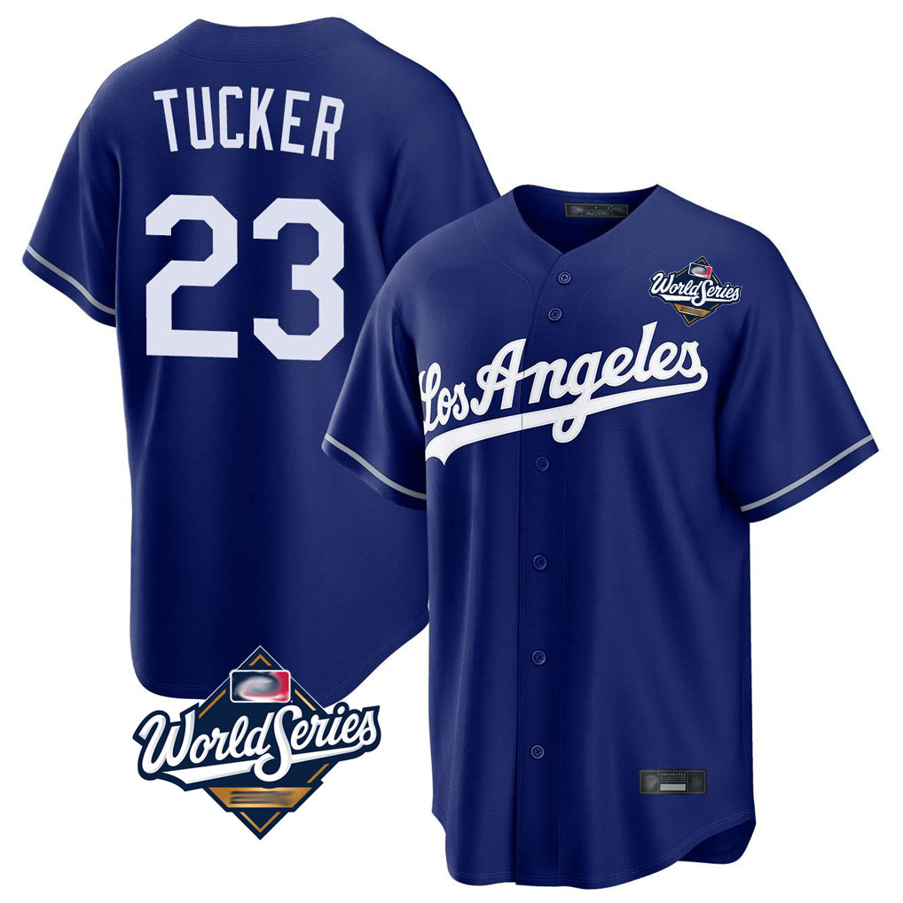 Friene LA.Dodgers #23 Kyle Tucker Player Royal World Series Game Stitched Jerseys