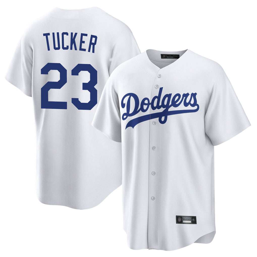 Friene LA.Dodgers #23 Kyle Tucker Player White Game Home Stitched Jerseys