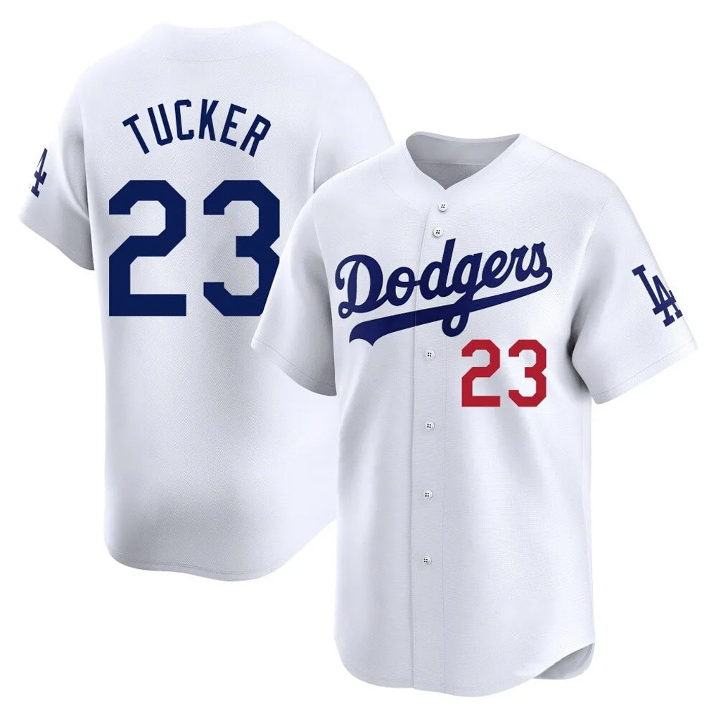 Friene LA.Dodgers #23 Kyle Tucker Player White Limited Home Stitched Jerseys