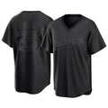 Friene LA.Dodgers #25 Tommy Edman Player Black Pitch Fashion T-shirt Stitched Jerseys