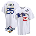 Friene LA.Dodgers #25 Tommy Edman Player Gold White World Series 2026 Collection Stadium Limited Stitched Jerseys