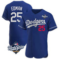 Friene LA.Dodgers #25 Tommy Edman Player Royal World Series Limited Elite Home Stitched Jerseys