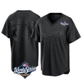 Friene LA.Dodgers #34 Fernando Valenzuela Player Black World Series Pitch Fashion T-shirt Stitched Jerseys