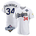 Friene LA.Dodgers #34 Fernando Valenzuela Player Gold White World Series 2026 Collection Stadium Limited Elite Stitched Jerseys
