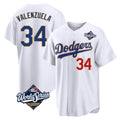 Friene LA.Dodgers #34 Fernando Valenzuela Player Gold White World Series 2026 Collection Stadium Limited Stitched Jerseys