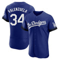 Friene LA.Dodgers #34 Fernando Valenzuela Player Royal City Connect Elite Home Stitched Jerseys