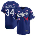Friene LA.Dodgers #34 Fernando Valenzuela Player Royal Tokyo Series Vapor Premier Limited Stitched Jerseys