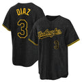 Friene LA.Dodgers #3 Edwin D¨ªaz Player Black Gold Limited Home Stitched Jerseys