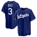 Friene LA.Dodgers #3 Edwin D¨ªaz Player Royal Game Stitched Jerseys