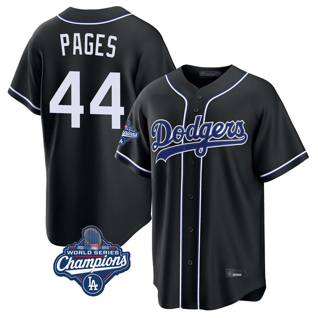 Friene LA.Dodgers #44 Andy Pages Player Black World Series Meet Carbon Limited Home Stitched Jerseys