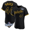 Friene LA.Dodgers #44 Andy Pages Player Black World Series Snake Skin City Limited Elite Home Stitched Jerseys