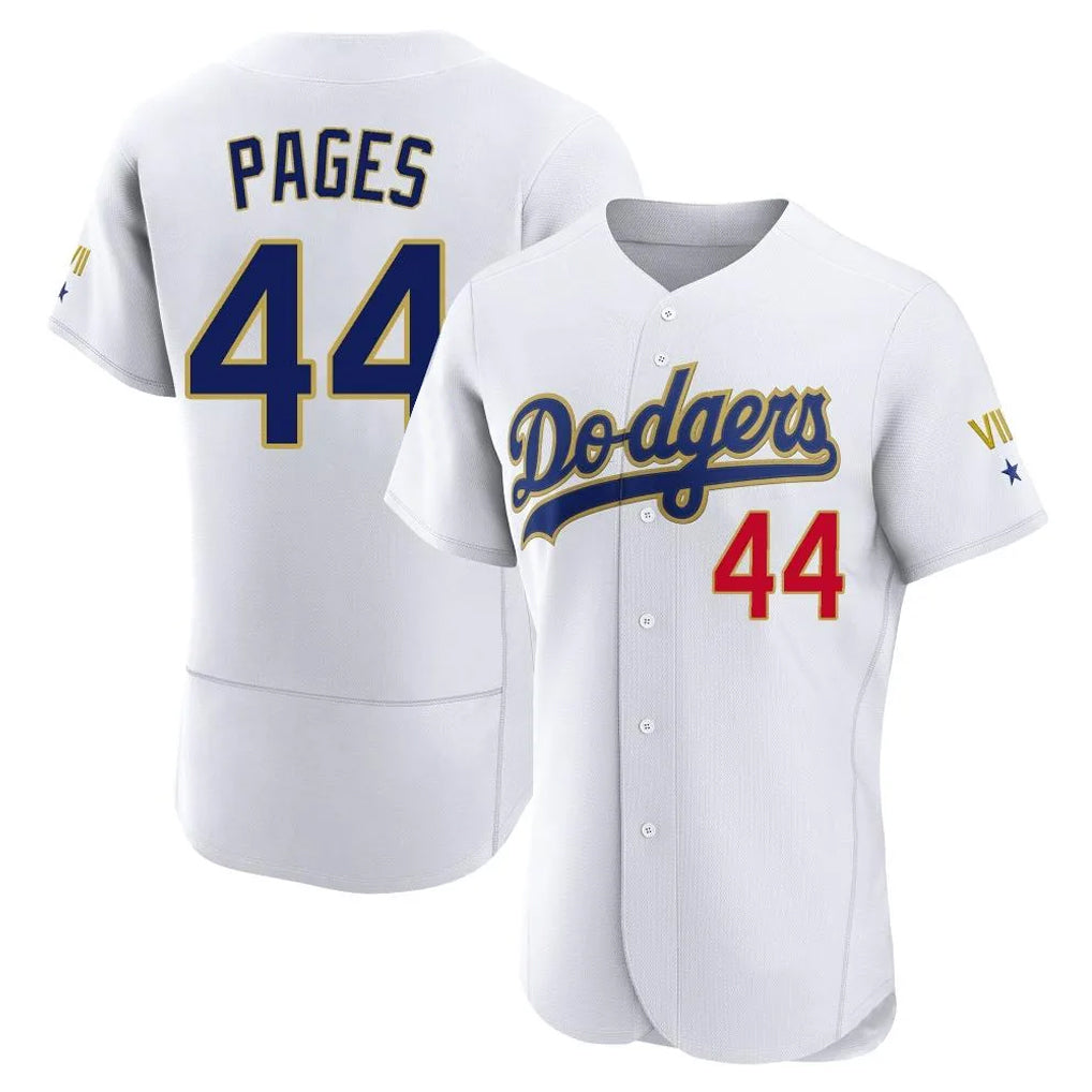 Friene LA.Dodgers #44 Andy Pages Player Gold White 2026 Collection Stadium Limited Elite Stitched Jerseys
