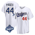 Friene LA.Dodgers #44 Andy Pages Player Gold White World Series Meet 2026 Collection Stadium Limited Stitched Jerseys