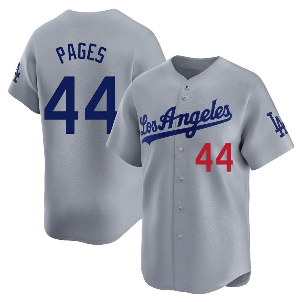 Friene LA.Dodgers #44 Andy Pages Player Gray Limited Home Stitched Jerseys