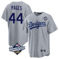 Friene LA.Dodgers #44 Andy Pages Player Gray World Series Game Stitched Jerseys