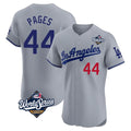 Friene LA.Dodgers #44 Andy Pages Player Gray World Series Limited Elite Home Stitched Jerseys