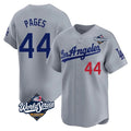 Friene LA.Dodgers #44 Andy Pages Player Gray World Series Limited Home Stitched Jerseys