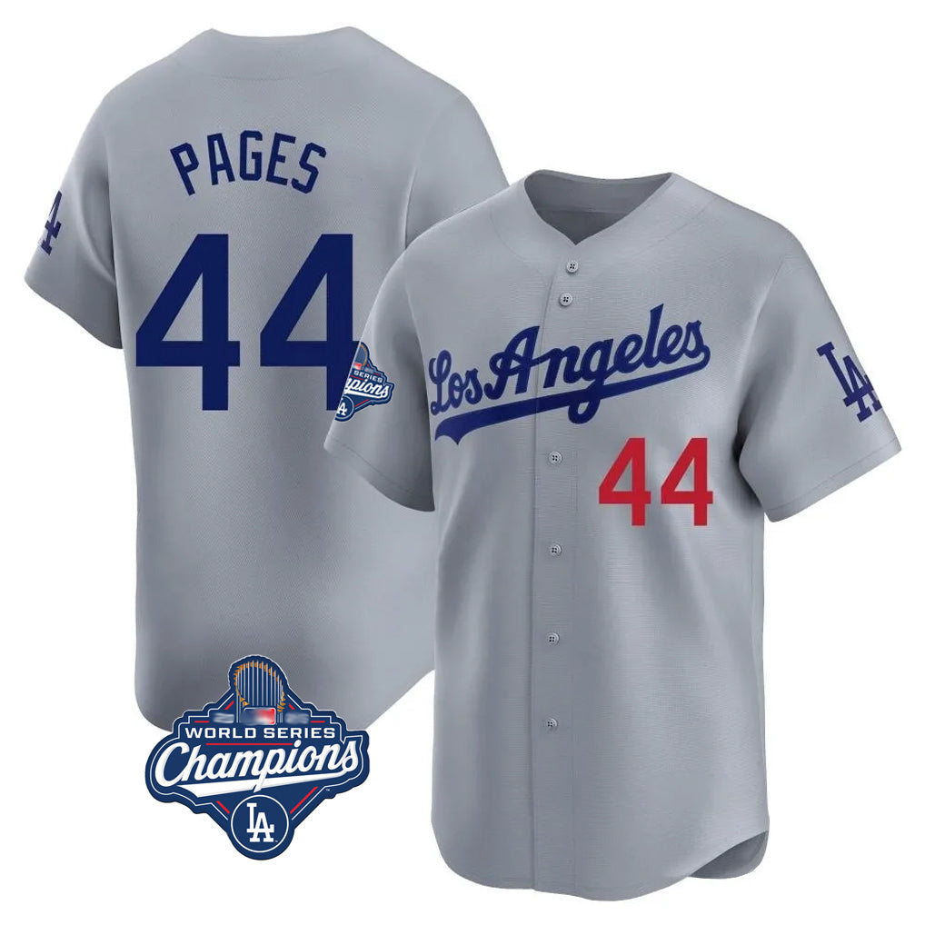 Friene LA.Dodgers #44 Andy Pages Player Gray World Series Meet Limited Home Stitched Jerseys