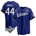 Friene LA.Dodgers #44 Andy Pages Player Royal World Series City Connect Home Game Stitched Jerseys