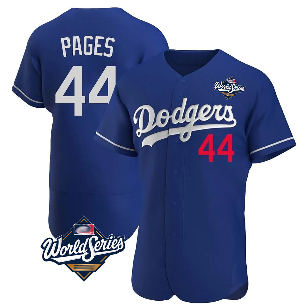 Friene LA.Dodgers #44 Andy Pages Player Royal World Series Limited Elite Home Stitched Jerseys