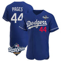 Friene LA.Dodgers #44 Andy Pages Player Royal World Series Limited Elite Home Stitched Jerseys