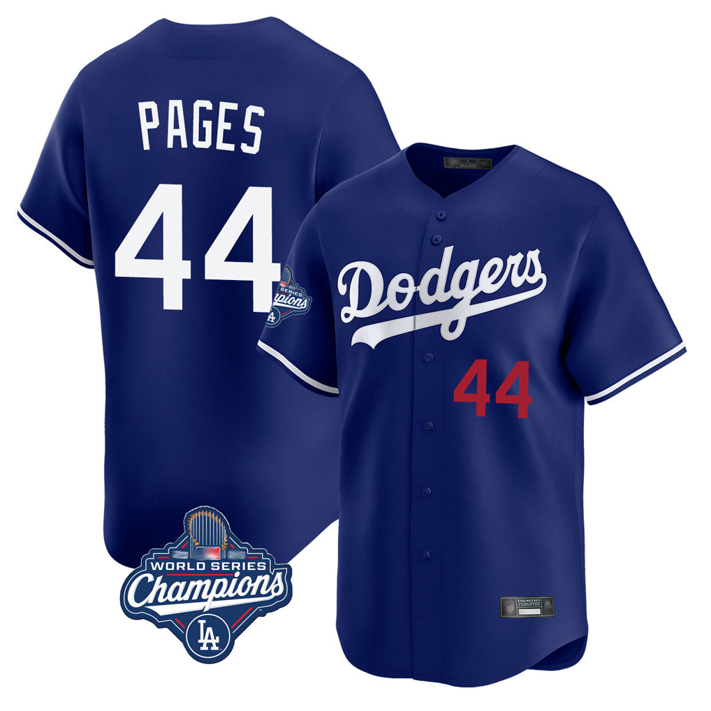Friene LA.Dodgers #44 Andy Pages Player Royal World Series Meet Limited Home Stitched Jerseys