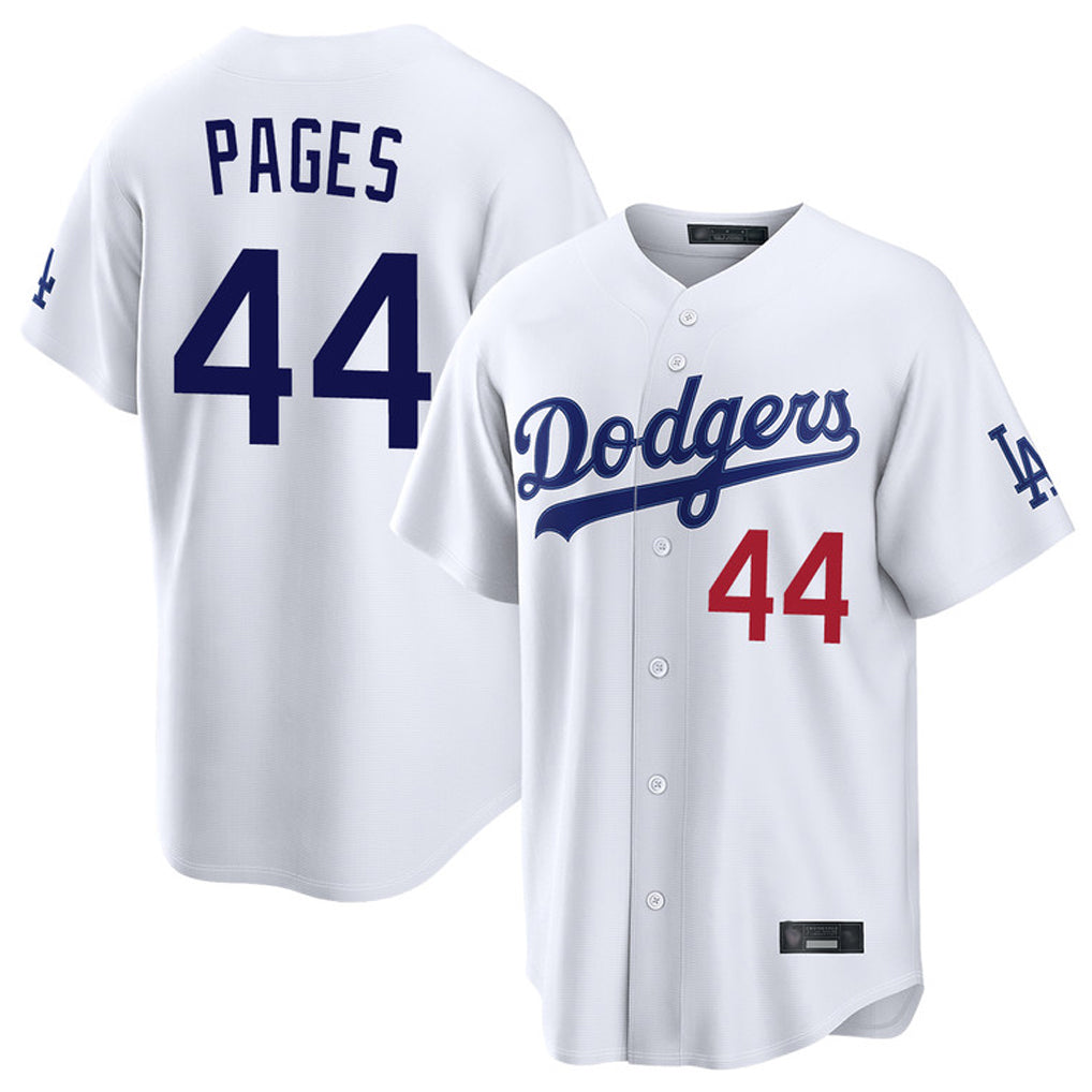 Friene LA.Dodgers #44 Andy Pages Player White Home Game Stitched Jerseys