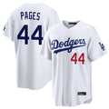 Friene LA.Dodgers #44 Andy Pages Player White Home Game Stitched Jerseys