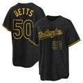 Friene LA.Dodgers #50 Mookie Betts Player Black Gold Limited Home Stitched Jerseys