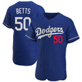 Friene LA.Dodgers #50 Mookie Betts Player Royal Limited Elite Home Stitched Jerseys